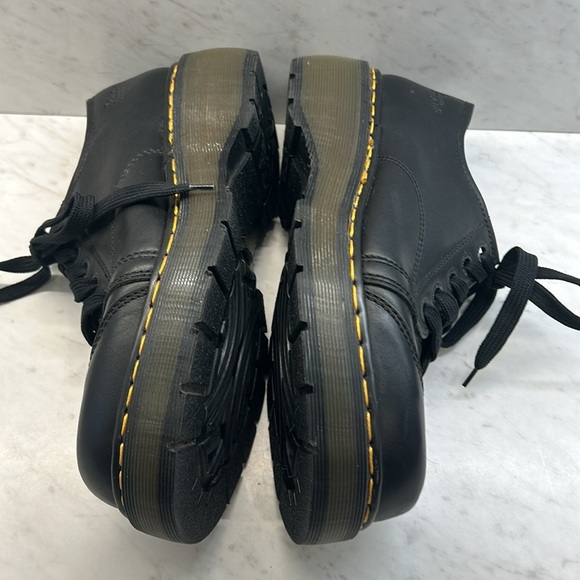 Dr Martens Made In England 90’s Black Tie Shoes Size 8 Men-10 Women Preowned - Picture 4 of 9